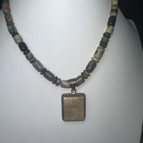 Vintage Boho Multi Stone Chunky Charm Necklace - Picture 6 of 11